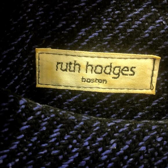 Vintage Dark Blue Shift Style Sweater Dress Large - Picture 4 of 11